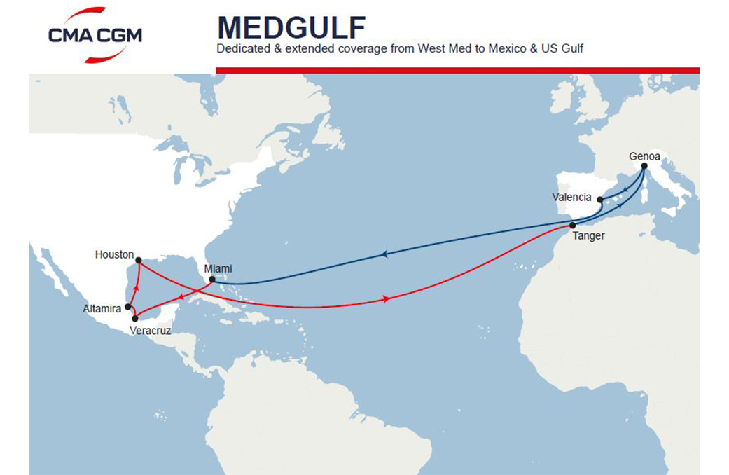 NOUVEAU SERVICE MARITIME : MEDGULF